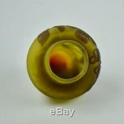 Antique Emile Galle French Art Glass Vase Cameo Glass