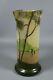 Antique French Legras Enameled Cameo Glass Vase River Scene Art Nouveau C1910