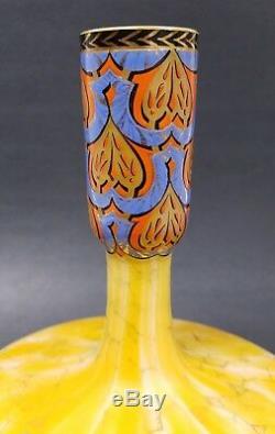 Antique HARRACH Aesthetic Movement Art Glass Vase