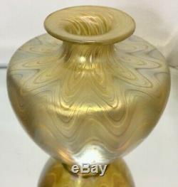 Antique Loetz Phaenomen Iridescent Art Glass Vase Unsigned Nouveau Jugendstil