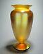 Antique Quezal Art Glass Footed Vase Signed C. 1902-24 Tiffany Steuben Durand Era