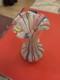 Antique Ribbon Glass Small Vase