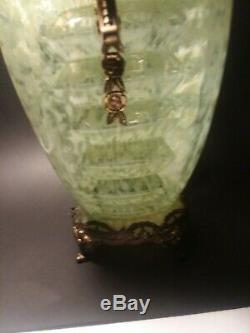 Antique Vintage Consolidated Phoenix Art Deco Glass Vase Ormalou Rare Uranium