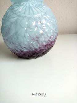 Art Deco Andre Delatte Nancy Souffle Glass Vase Rare Colours