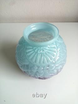 Art Deco Andre Delatte Nancy Souffle Glass Vase Rare Colours