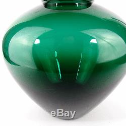 Art Déco Glas Vase H. 19,5 cm Wilhelm Wagenfeld VLG Glass 30er Jahre Bauhaus