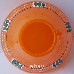 Art Deco Glass Vase, Enamel Painting, Bohemia, around 1920 K636