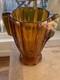 Art Deco Large Amber Glass Vase Fabulous