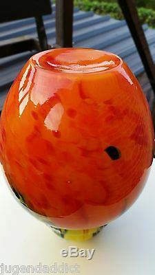 Art Deco Vase Of Multiple Layered Glass From Scailmont Belgium Model Of Catteau