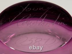 Art Glass Vase Amethyst Young Constantin Large Vessel