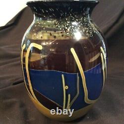 Art Glass Vase by Al Leadon from Mexico