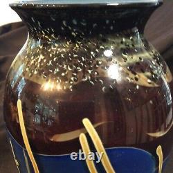 Art Glass Vase by Al Leadon from Mexico