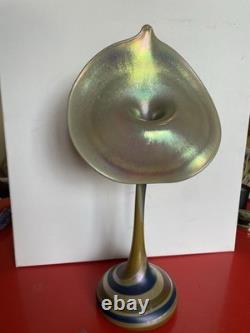 Art Nouveau Carl Radke for Phoenix Studios Art Glass, Jack in the Pulpit