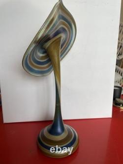 Art Nouveau Carl Radke for Phoenix Studios Art Glass, Jack in the Pulpit
