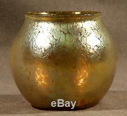 Art Nouveau European Loetz Glass Antique Rare Iridescent Candia Vase Mint