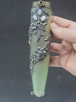 Art Nouveau Glass Hanging Vase 19cm High (R4 S2 B4)