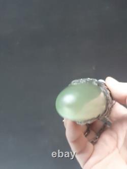 Art Nouveau Glass Hanging Vase 19cm High (R4 S2 B4)