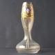 Art Nouveau Glass Vase, Enamel Painting, Around 1910 O384