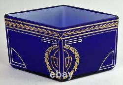 Art Nouveau Vase Glass Bowl Josef Riedel Polaun around 1900 R499