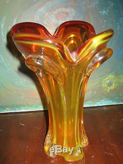 Astonishing & Exquisite Complex-archimede Seguso Italian Art Glass Vase