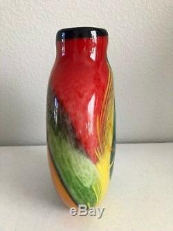 Authentic Murano Heavy Oriente Art Glass Vase