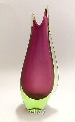 BEAUTIFUL Skrdlovice Vase by Marie Stahlikova 5932 Czech Bohemian Art Glass