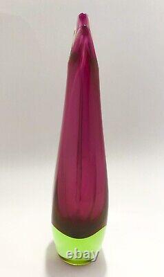 BEAUTIFUL Skrdlovice Vase by Marie Stahlikova 5932 Czech Bohemian Art Glass