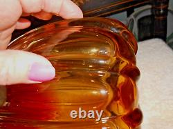 BIG Red Murano Glass 12 Vase Amberina 6.5 lb