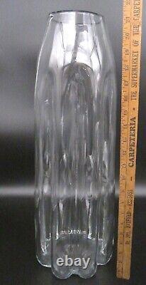 BLENKO 1970s Art Glass BIG 22 # 7924 BULLET Architectural Floor Vase MCM