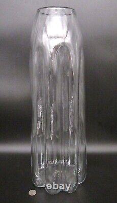 BLENKO 1970s Art Glass BIG 22 # 7924 BULLET Architectural Floor Vase MCM