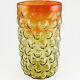Blenko Art Glass Amberina Bubble Vase By Iconic Designer Wayne Husted, C. 1960