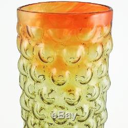 BLENKO Art Glass Amberina Bubble Vase by Iconic Designer Wayne Husted, c. 1960