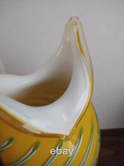 Baijan Glass By Essie Zareh Azerbaijan Art Glass Vase 16.75 Tall