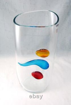 Barbini Murano Art Glass Huge 13 Modern Hand Blown Vase(s) New w sticker