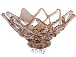 Barovier Murano Art Deco large glass centerpiece, 43x20 cm, Italia