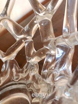 Barovier Murano Art Deco large glass centerpiece, 43x20 cm, Italia