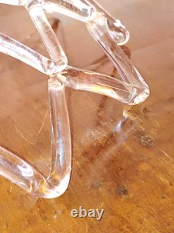 Barovier Murano Art Deco large glass centerpiece, 43x20 cm, Italia