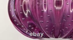 Barovier & Toso Murano Italy Large Bullicante Cased Glass Vase Italy 1930s-1950s