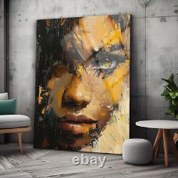 Beatiful Woman Glass Wall Art, Abstract Wall Art, Glass Wall Decor, Artwork