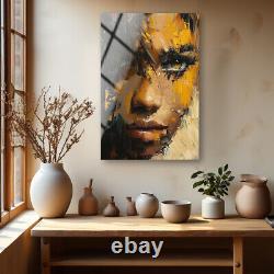 Beatiful Woman Glass Wall Art, Abstract Wall Art, Glass Wall Decor, Artwork