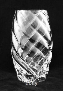 Beautiful 10 Baccarat Art Crystal Cyrille Spiral Flower Vase Excellent