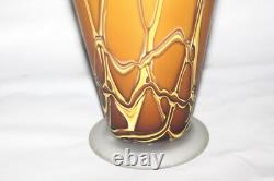 Beautiful 17 Hand Blown Baijab Essie Zareh Signed Multi-Layer Art Glass Vase