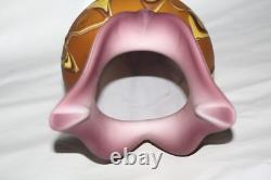 Beautiful 17 Hand Blown Baijab Essie Zareh Signed Multi-Layer Art Glass Vase