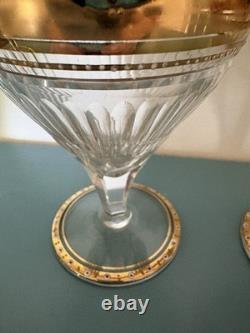 Beautiful Antique Bohemian Trumpet Vases