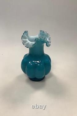 Beautiful Blue Art Glass Vase