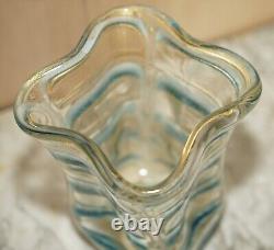 Beautiful Decorative Custom Made Decorative Glass Vase With Crimped Design