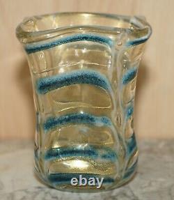 Beautiful Decorative Custom Made Decorative Glass Vase With Crimped Design