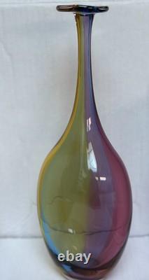 Beautiful signed Kosta Boda art glass vase