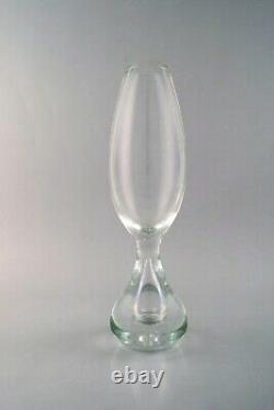 Bengt Orup for Johansfors. Art Glass Vase. Swedish design, 1970's