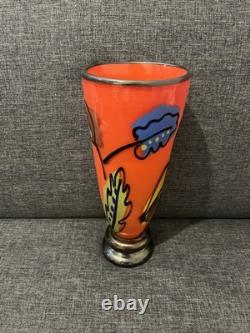 Bernstein Glass Vase Signed by Artist